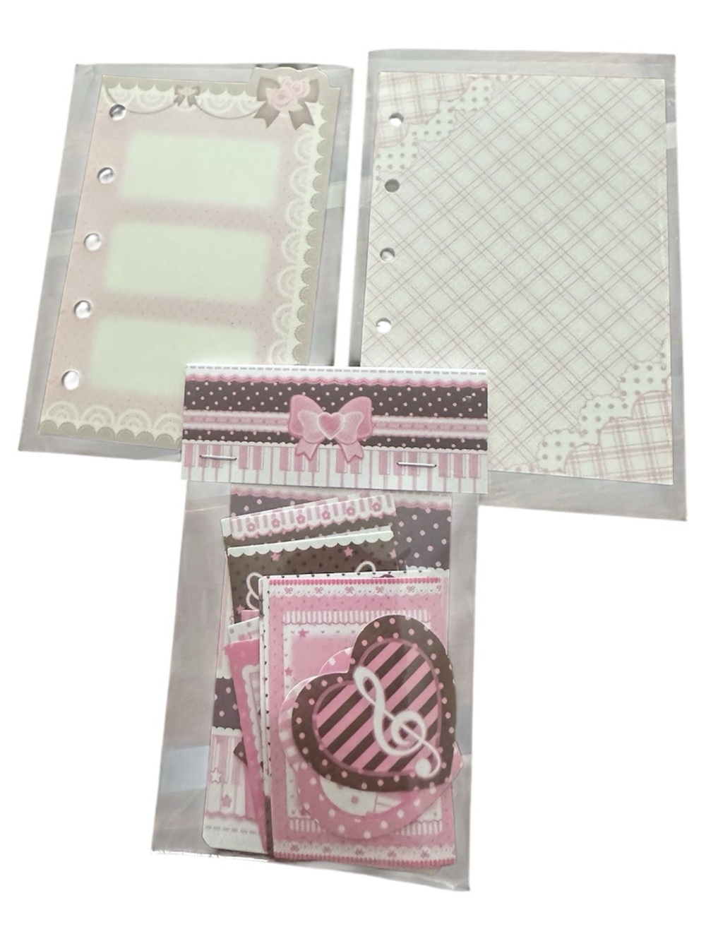 Decorative Pink & Brown Scrapbook Paper Pack for Home Office